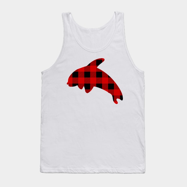 Orca Whale Flannel Tank Top by DiegoCarvalho